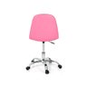 cadeira de escritorio giratoria rosa estofada botone 5