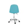 cadeira de escritorio giratoria estofada botone turquesa 5