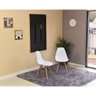 mesa dobravel retratil de parede 120x75 com 2 cadeiras eames eiffel branca 1