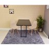 mesa dobravel retratil de parede 120x75 preta com 2 cadeiras eames eiffel nude 2