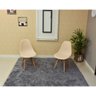 mesa dobravel retratil de parede 2 lugares 120x75 branca com cadeira eames eiffel nude 4