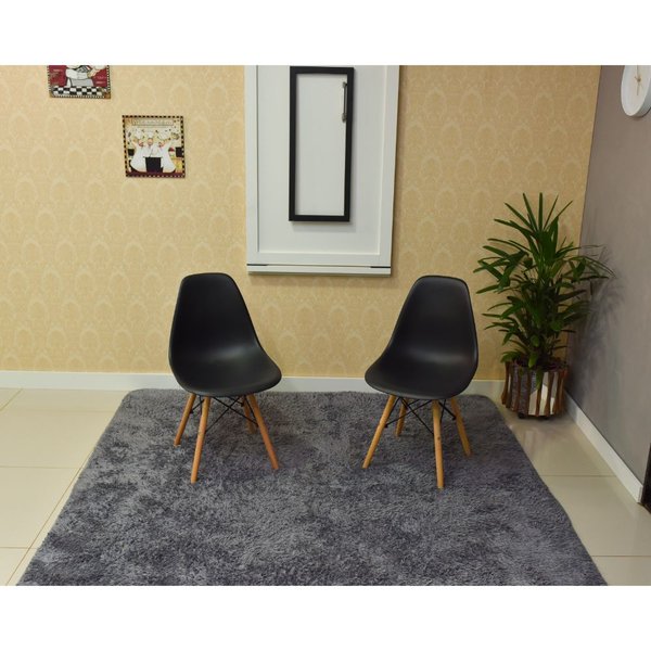 mesa dobravel retratil de parede 2 lugares 120x75 branca com cadeira eames eiffel preta 3