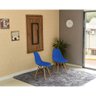 mesa dobravel retratil de parede 120x75 noronha com 2 cadeiras eames eiffel azul 1