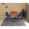 mesa dobravel retratil de parede 120x75 noronha com 2 cadeiras eames eiffel azul 3