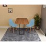 mesa dobravel retratil de parede 120x75 noronha com 2 cadeiras eames eiffel azul claro 3