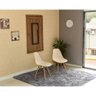 mesa dobravel retratil de parede 120x75 noronha com 2 cadeiras eames eiffel nude 1