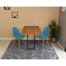 mesa dobravel retratil de parede 120x75 noronha com 2 cadeiras eames eiffel turquesa 3