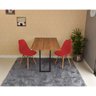 mesa dobravel retratil de parede 120x75 noronha com 2 cadeiras eames eiffel vermelho 3