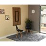 mesa dobravel retratil de parede 120x75 noronha com 2 cadeiras eames eiffel preta 4