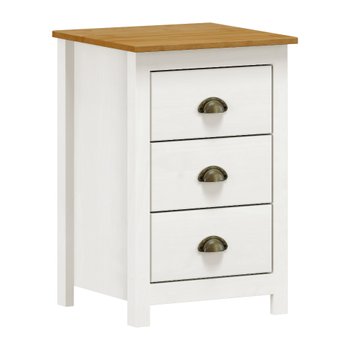 mesa de cabeceira 3 gavetas em madeira macica branca linha topazio finestra moveis 4