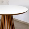 mesa de jantar redonda 100cm luana branca amadeirada magazine decor 4