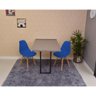 mesa dobravel retratil de parede 120x75 volpi com 2 cadeiras eames eiffel azul 2