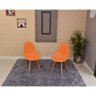 mesa dobravel retratil de parede 120x75 volpi com 2 cadeiras eames eiffel laranja 4