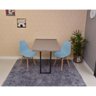 mesa dobravel retratil de parede 120x75 volpi com 2 cadeiras eames eiffel azul claro 3