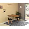 mesa dobravel retratil de parede noronha 120x75cm com 2 cadeiras eiffel leda preta 1