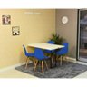 mesa dobravel retratil de parede 120x75cm com 4 cadeiras eames eiffel azul 1