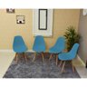 mesa dobravel retratil de parede 120x75cm com 4 cadeiras eames eiffel turquesa 3