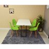 mesa dobravel retratil de parede 120x75cm com 4 cadeiras eames eiffel verde 2
