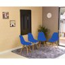 mesa dobravel retratil de parede 120x75 com 4 cadeiras eames eiffel azul 1