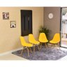 mesa dobravel retratil de parede 120x75 com 4 cadeiras eames eiffel amarelo 1