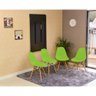 mesa dobravel retratil de parede 120x75 com 4 cadeiras eames eiffel verde 1