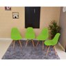 mesa dobravel retratil de parede 120x75 com 4 cadeiras eames eiffel verde 3