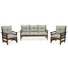 conjunto sofa havai 3 lugares 2 poltronas de madeira com almofadas confortaveis bege 1