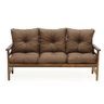 conjunto sofa havai 3 lugares 2 poltronas de madeira com almofadas confortaveis marrom 2