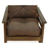 conjunto sofa havai 3 lugares 2 poltronas de madeira com almofadas confortaveis marrom 6