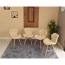 mesa dobravel retratil de parede noronha 120x75cm com 4 cadeiras eiffel slim nude 2