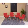 mesa dobravel retratil preta de parede 120x75 com 4 cadeiras eiffel slim vermelho 2