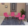 mesa dobravel retrati de parede volpi 120x75cm com 4 cadeiras eiffel slim rosa 3