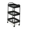 carrinho organizador multiuso 3 prateleiras preto 4