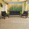 conjunto sofa 3 lugares havai com 2 poltronas estofadas 2