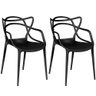 kit 2 cadeiras allegra preta