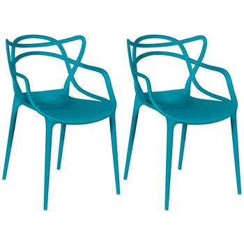 kit 2 cadeiras allegra turquesa