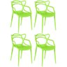 kit 4 cadeiras allegra verde