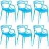 kit 6 cadeiras allegra azul