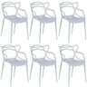 kit 6 cadeiras allegra cinza