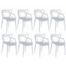 kit 8 cadeiras allegra cinza