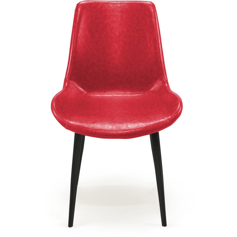 cadeira de jantar estofada com base de ferro chicago magazine decor 2