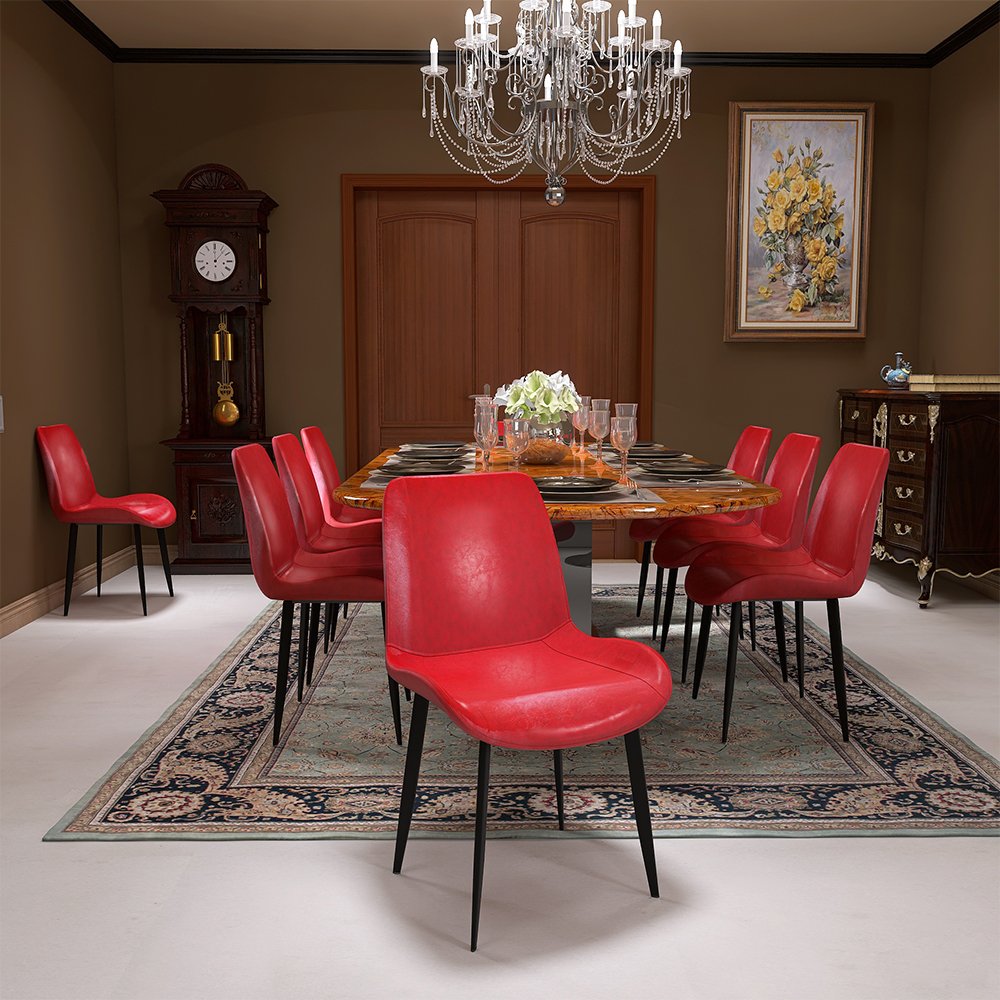 cadeira de jantar estofada chicago com estrutura de ferro magazine decor ambiente 1