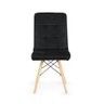 cadeira de jantar estofada veludo gomos preta magazine decor 3