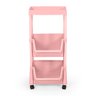 carrinho multiuso pratico 3 prateleiras em plastico com rodizio 1