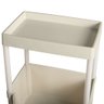 carrinho multiuso pratico 3 prateleiras em plastico com rodizio creme magazine decor