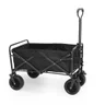 carrinho de carga portatil dobravel de camping robusto preto 3