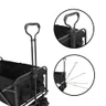 carrinho de carga portatil dobravel de camping robusto preto 7