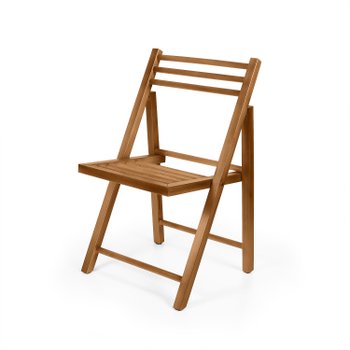 cadeira dobravel retratil rustica em madeira natural 2