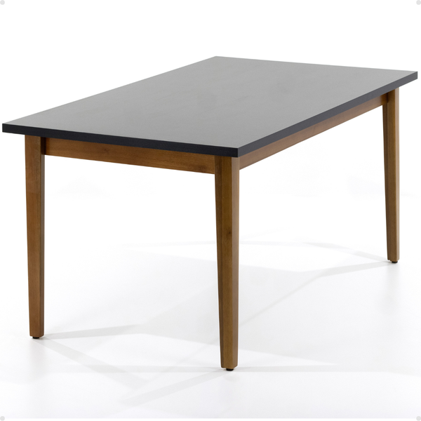 mesa de jantar retangular luiza 160x90cm preto 1