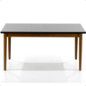 mesa de jantar retangular luiza 160x90cm preto 3